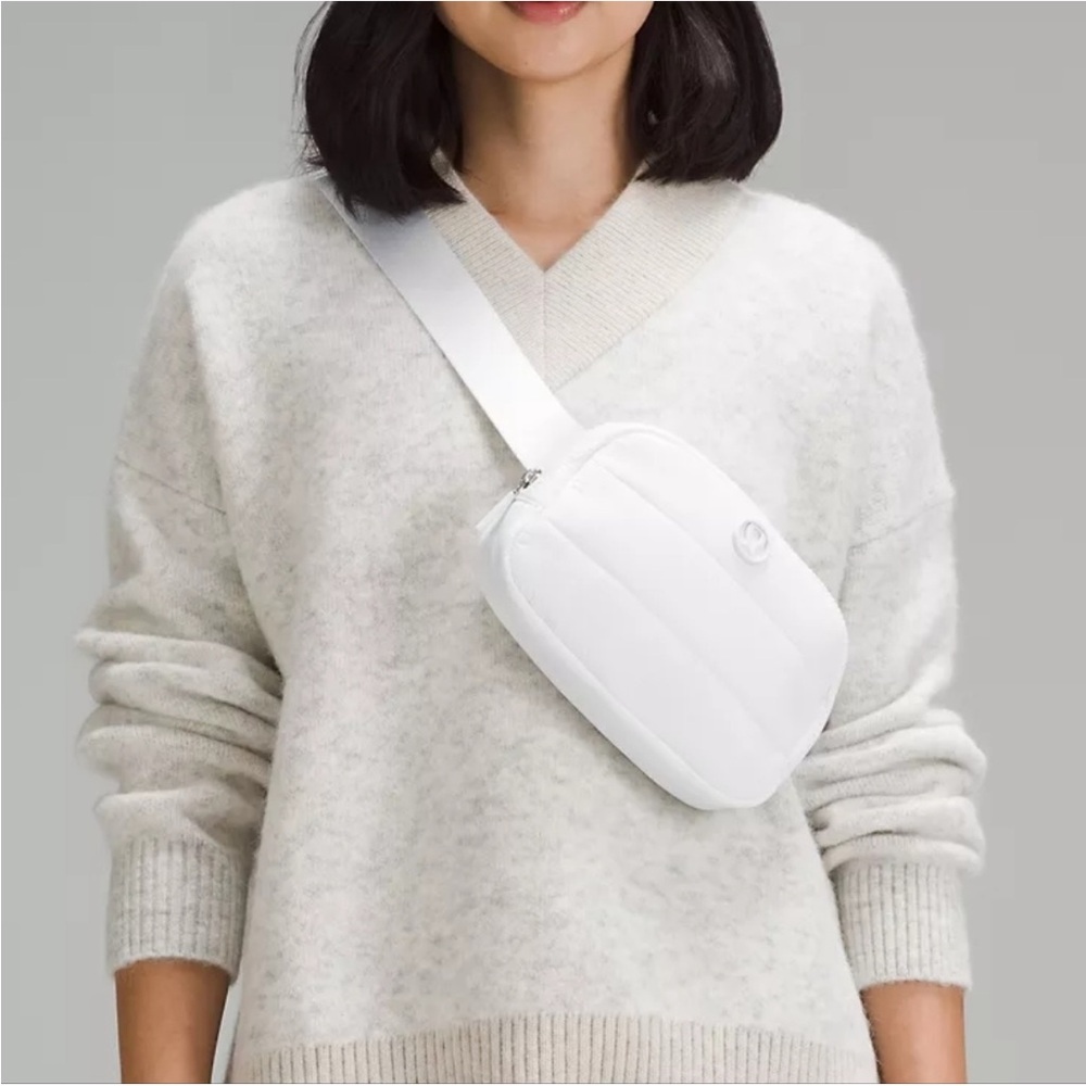 New White Lululemon Wunder Puff Crossbody Bag 1L